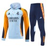 Real Madrid Hoodie Training Huppari 2024-25 Sininen - Miesten